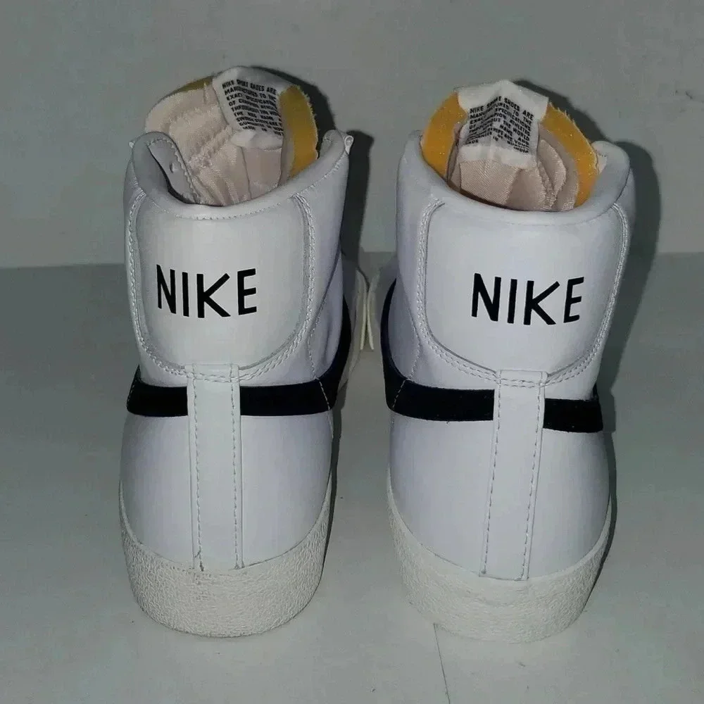 Nike Blazer Mid 77 Vintage White Black BQ6806-100 Mens Size 9